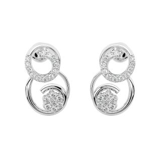 Kiana Round Diamond Stud Earrings For Her